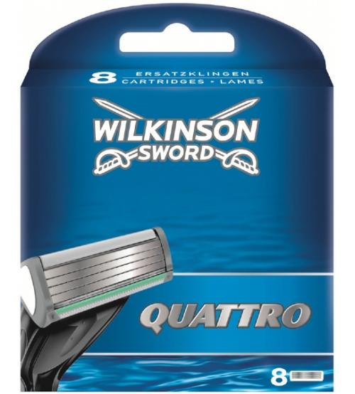 Wilkinson Sword 7007095E Mens Quattro Plus Blades 8S